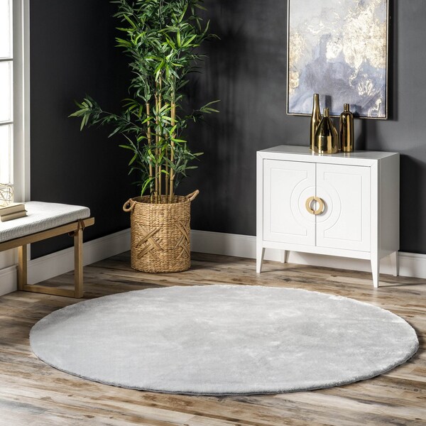 Nuloom Loni Solid Machine Washable Shag Area Rug 4ft BIVD01G-R404 - main